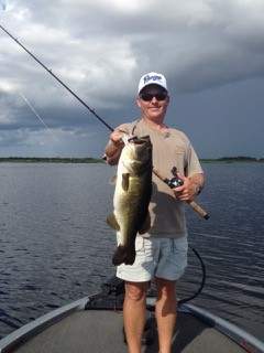 Man holding his lunker